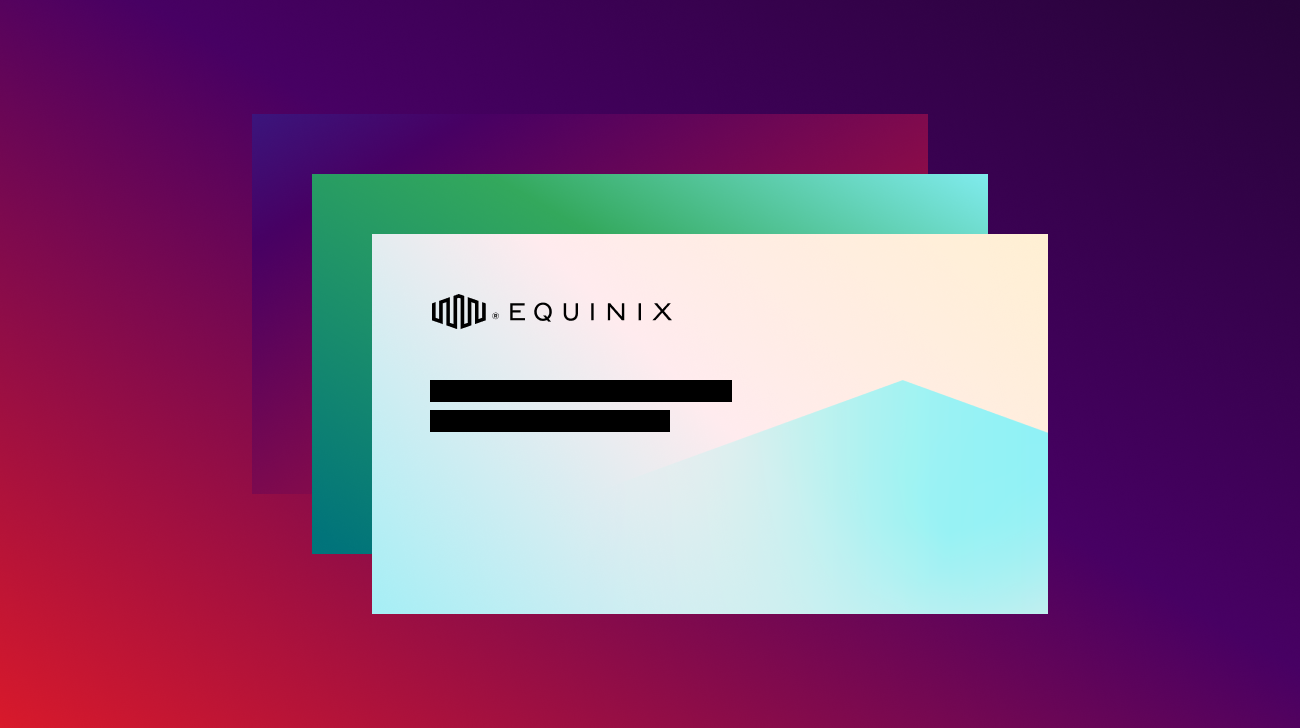 A representational image depicting the latest Equinix Corporate Presentation.